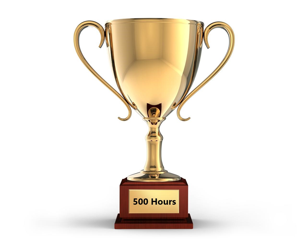 500 Hours Award